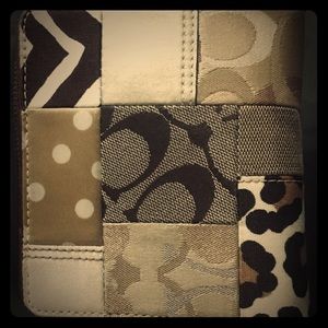 COACH zip around wallet